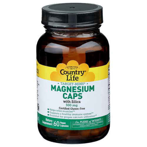 Country Life Target-Mins Magnesium Caps - 60 Count