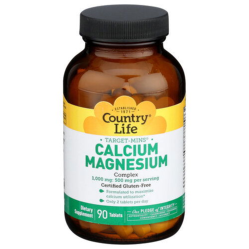 COUNTRY LIFE Tablet Calcium Magnesium Complex - 90 Count
