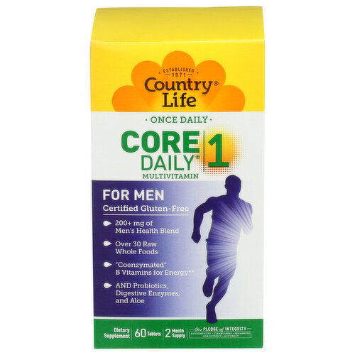 Country Life 's Multivitamins Core Daily 1 Men - 60 Count
