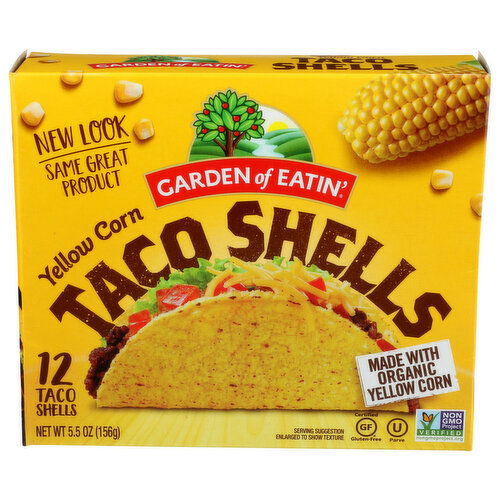 Garden Of EATIN' Yellow Corn Taco Shells - 0.458 Ounce - 12 Count Image 1 of 2