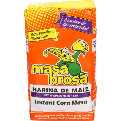 Masa Brosa Corn Instant - 4 Pound