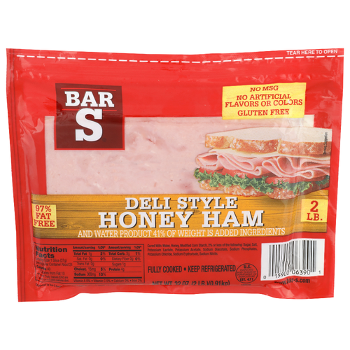 Bar S Deli Style Honey Ham - 32 Ounce