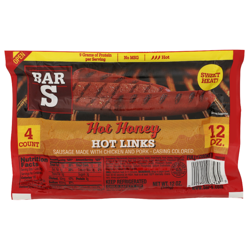 BAR-S Hot Honey Links - 3 Ounce - 4 Count Image 1 of 4