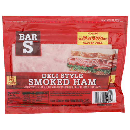 Bar S Deli Style Smoked Ham - 16 Ounce