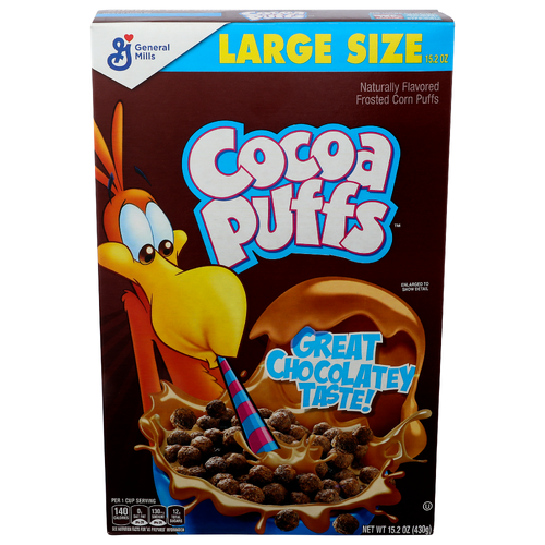 General Mills Cocoa Chocolate Frosted Corn Puffs - 15.2 Ounce