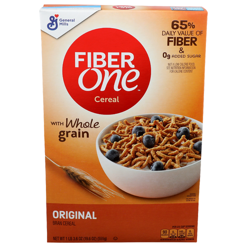 General Mills Fiber One Original Bran Cereal - 19.6 Ounce