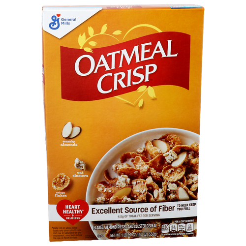 General Mills Oatmeal Crisp Flakes, Almond Pieces And Cluster Cereal - 19.7 Ounce