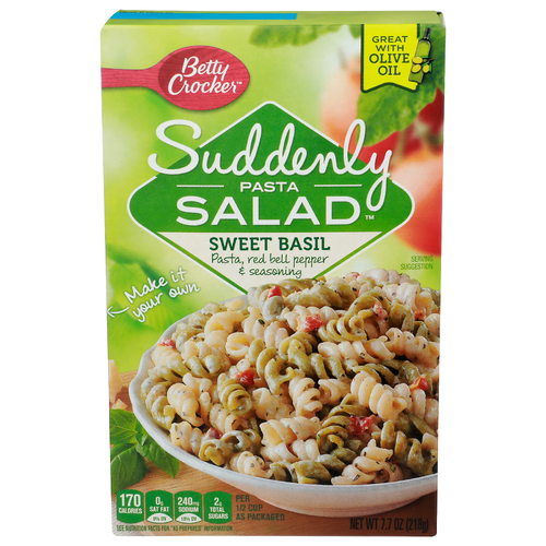 Betty Crocker Suddenly Pasta Salad Sweet Basil Suddenly Pasta Salad - 7.7 Ounce Image 1 of 4
