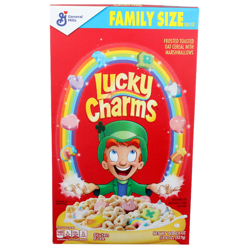 General Mills Lucky Charms Frosted Toasted Oat Cereal With Marshmallows - 18.6 Ounce