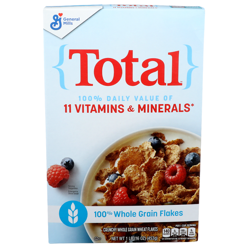 General Mills Total Crunchy Whole Grain Wheat Flakes - 1 Pound