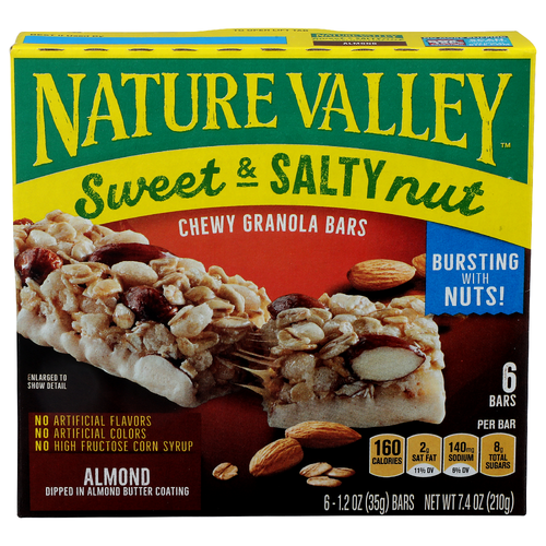 Nature Valley Sweet & Salty Nut Almond Chewy Granola Bars - 1.233 Ounce - 6 Count