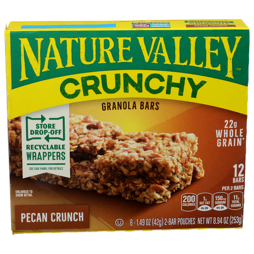 Nature Valley Crunchy Pecan Crunch Granola Bars - 0.745 Ounce - 12 Count