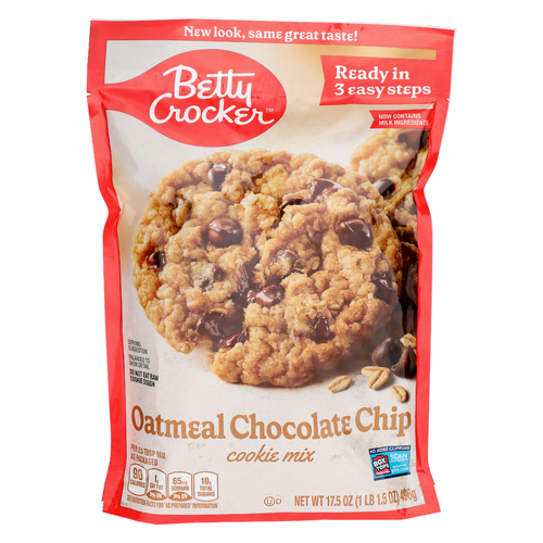 Betty Crocker Oatmeal Chocolate Chip Cookie Mix - 17.5 Ounce