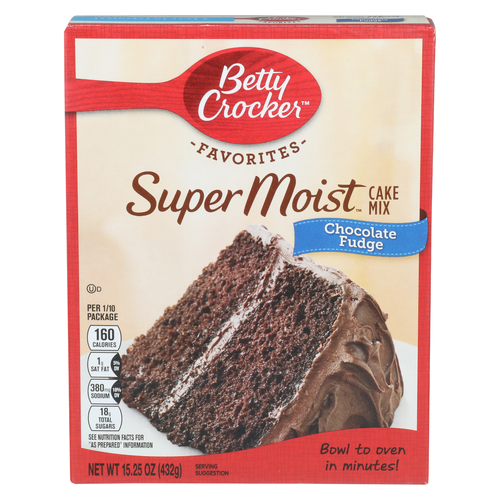 Betty Crocker Favorites Chocolate Fudge Super Moist Favorites Cake Mix - 15.25 Ounce Image 1 of 4