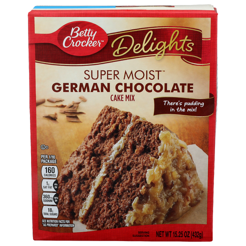 Betty Crocker Delights Super Moist German Chocolate Cake Mix - 15.25 Ounce Image 1 of 4