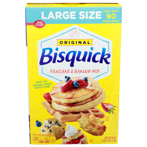 Betty Crocker Bisquick Original Large Size Pancake & Baking Mix - 60 Ounce