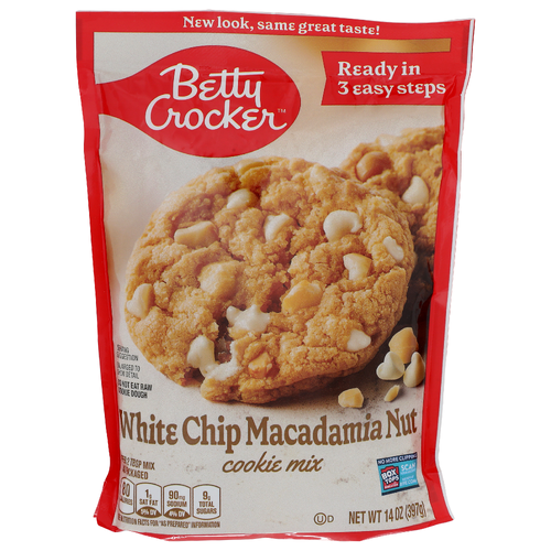 Betty Crocker White Chip Macadamia Nut Cookie Mix - 14 Ounce