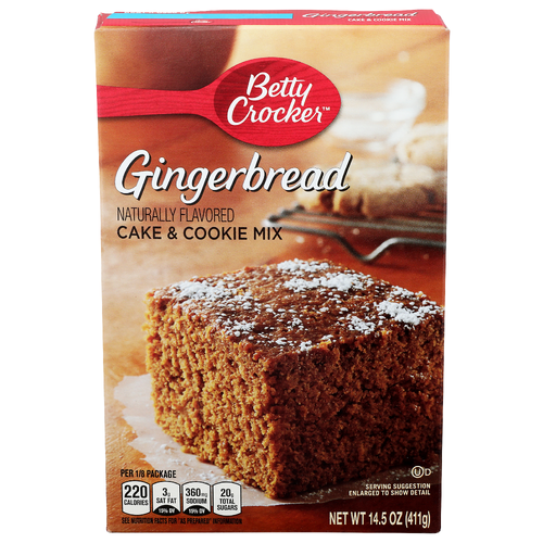 Betty Crocker Gingerbread Cake & Cookie Mix - 14.5 Ounce