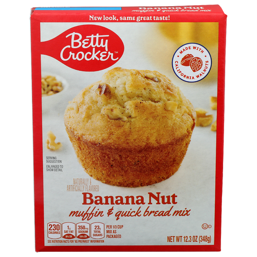 Betty Crocker Banana Nut Muffin & Quick Bread Mix - 12.3 Ounce