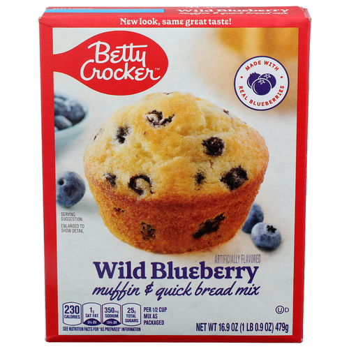 Betty Crocker Wild Blueberry Muffin & Quick Bread Mix - 16.9 Ounce