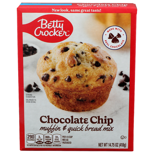 Betty Crocker Chocolate Chip Muffin & Quick Bread Mix - 14.75 Ounce
