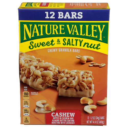 Nature Valley Sweet & Salty Nut Cashew - 1.2 Ounce - 12 Count