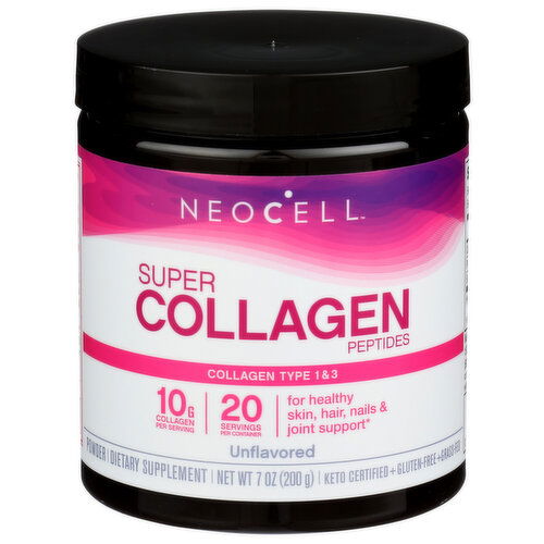 Neocell Unflavored Powder Super Collagen Peptides - 0.35 Ounce - 20 Count