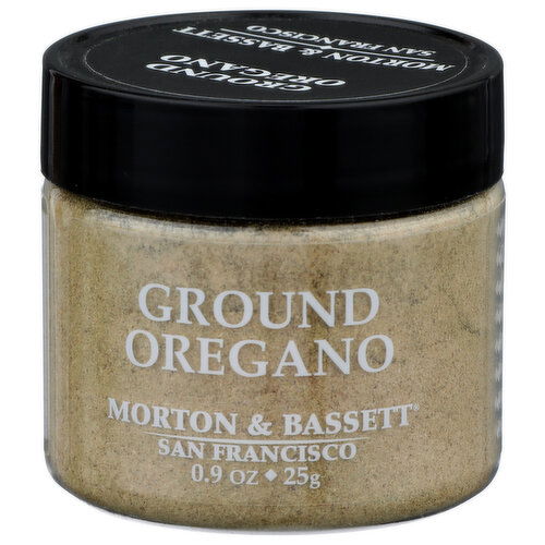 MORTON & BASSETT Seasoning Oregano Ground - 0.9 Ounce