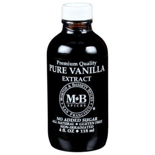 MORTON & BASSETT SPICES Vanilla Extract - 4 Fluid Ounce