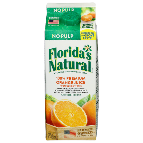 Florida's Natural Brand 100% Premium Orange Juice - 52 Fluid Ounce