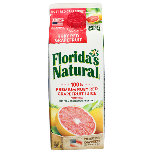 Florida's Natural Premium Ruby Red Grapefruit Juice - 52 Fluid Ounce