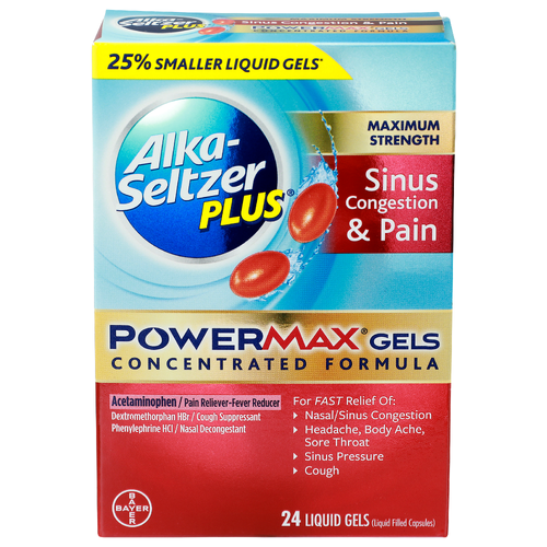 Alka-Seltzer Plus Power Max Gels - 24 Count