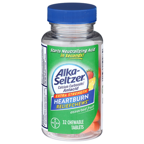 Alka-Seltzer Assorted Fruit Calcium Carbonate Antacid - 32 Count