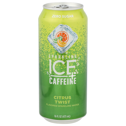 Sparkling Ice + Caffeine Citrus Twist Water - 16 Fluid Ounce