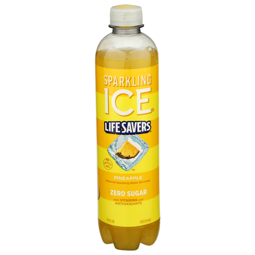 Sparkling Ice Pineapple Water Soarkling Zero Calorie Life Savers Water - 17 Fluid Ounce