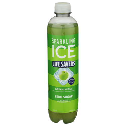 Sparkling Ice Green Apple Water Soarkling Zero Calorie Life Savers Water - 17 Fluid Ounce