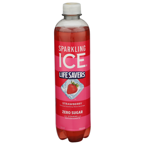 Sparkling Ice Strawberry Water Soarkling Zero Calorie Life Savers Water - 17 Fluid Ounce
