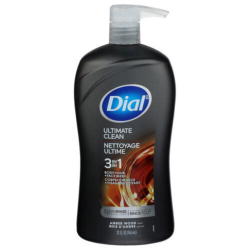 BROOKSHIRE'S Dial Men 3in1 Body Wsh Ult Cln - 32 Fluid Ounce