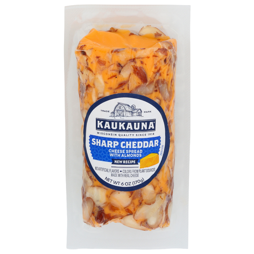 KAUKAUNA Cheese Sharp Cheddar Spreadable 12 Log - 6 Ounce