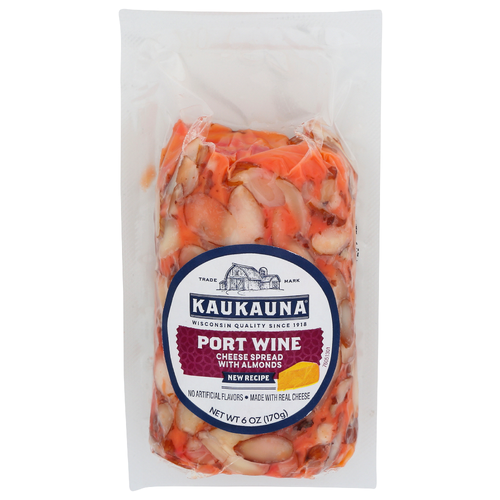 Kaukauna Cheese Port Wine Spreadable Log - 6 Ounce - 1 Count