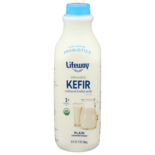 Lifeway Organic Kefir Plain - 32 Fluid Ounce
