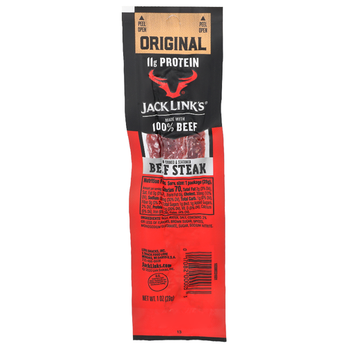 Jack Link's Original Slow Cooked & Seasoned Beef Steak - 1 Ounce