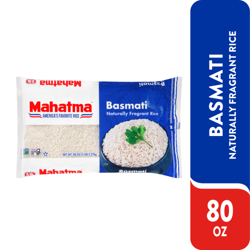 Mahatma Basmati Rice, Long Grain Gluten Free Uncooked - 5 Pound