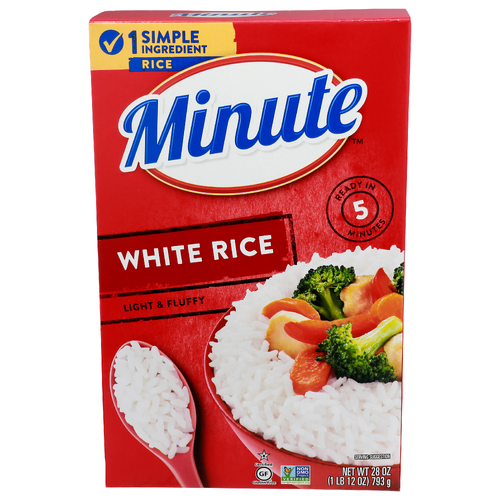 Minute Light & Fluffy White Rice - 28 Ounce