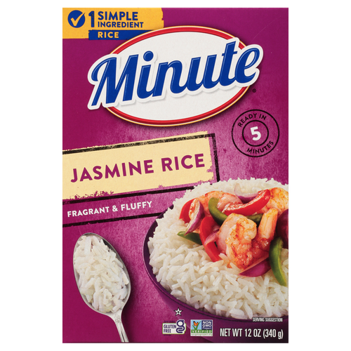 Minute Fragrant & Fluffy Jasmine Rice - 12 Ounce
