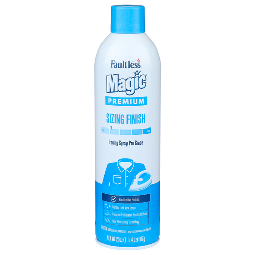 Faultless Magic Premium Sizing Finish Ironing Spray Pro Grade - 20 Ounce