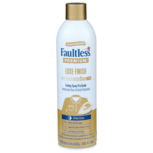 Faultless Premium Luxe Finish Ironing Spray Pro Grade - 20 Ounce