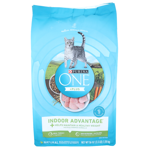 Purina One +plus Indoor Advantage +plus Adult Cat Food - 56 Ounce