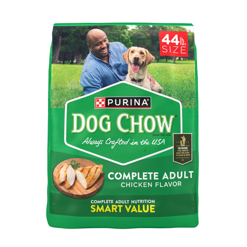Purina Dog Chow Complete Adult Dry Food Kibble With Chicken Flavor - 44 Pound