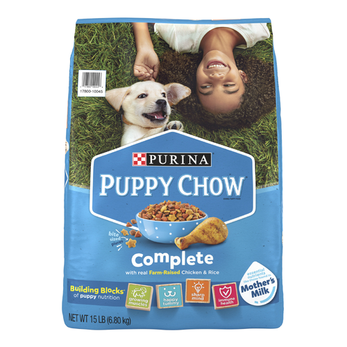 Purina Puppy Chow High Protein Dry Food, Complete With Real Chicken - 15 Pound
